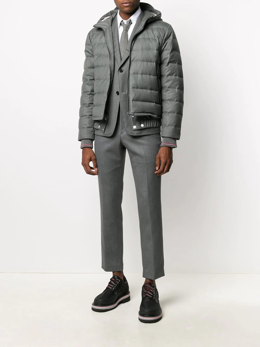 super 120s twill ski jacket - 2
