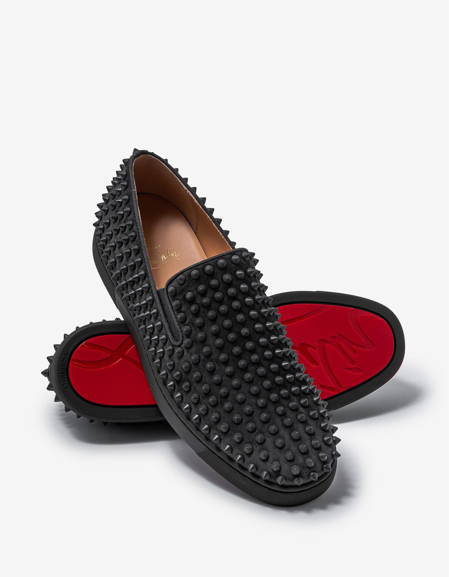Christian Louboutin Roller-Boat Ombre Grey Suede Trainers - 7