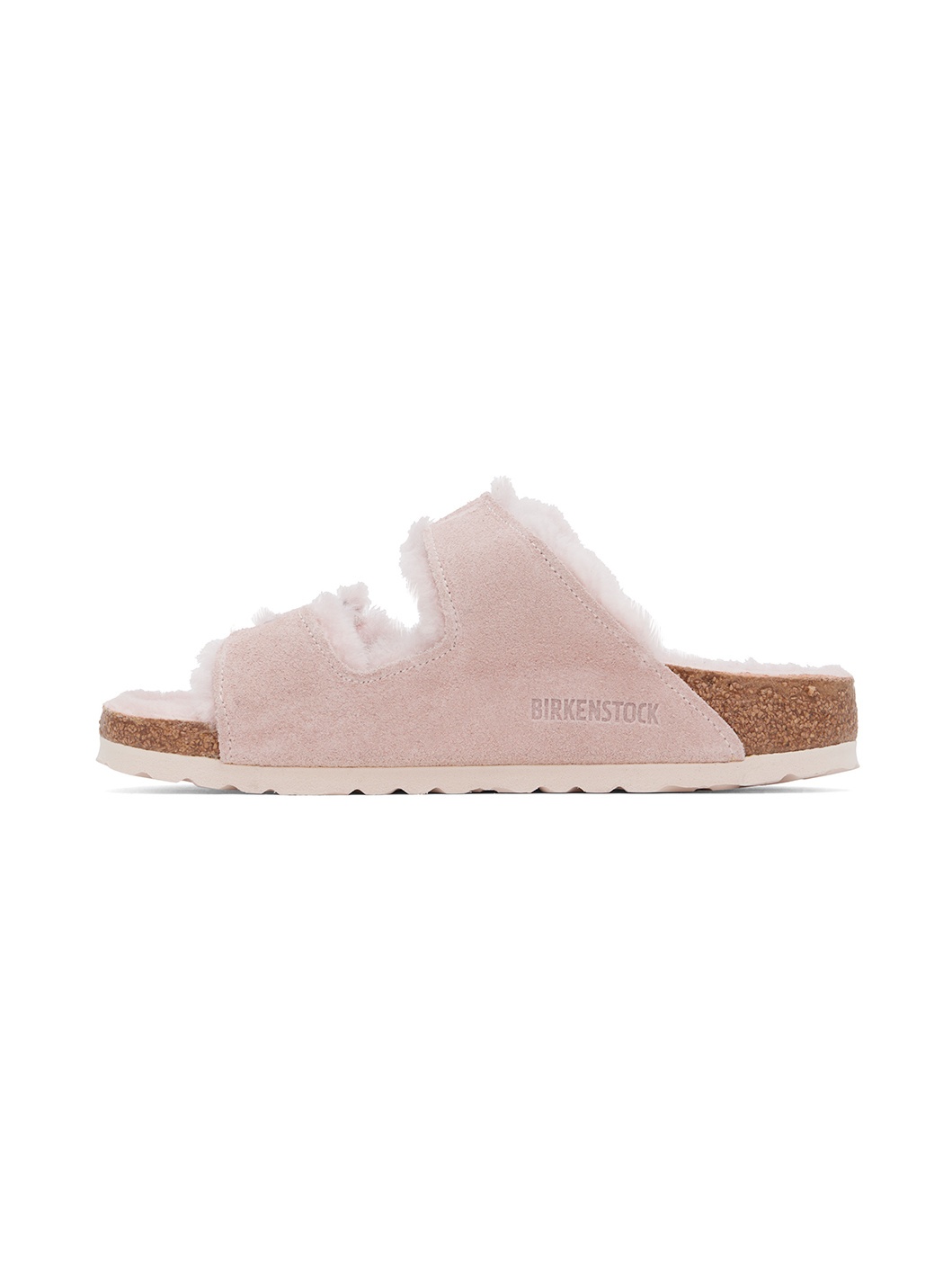 Pink Narrow Arizona Shearling Sandals - 3