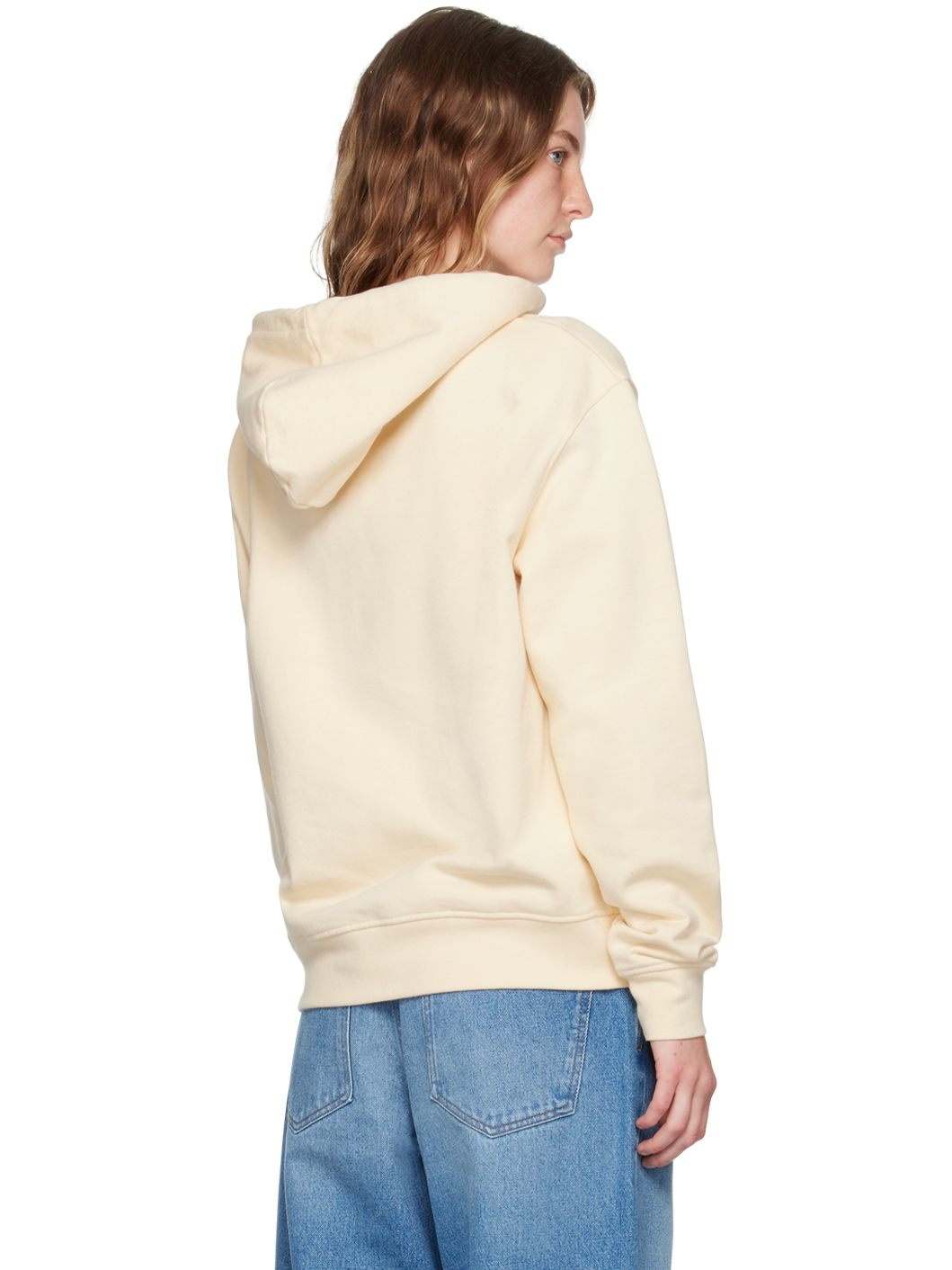 Beige Le Classiques 'Le sweatshirt brodé' Hoodie - 3