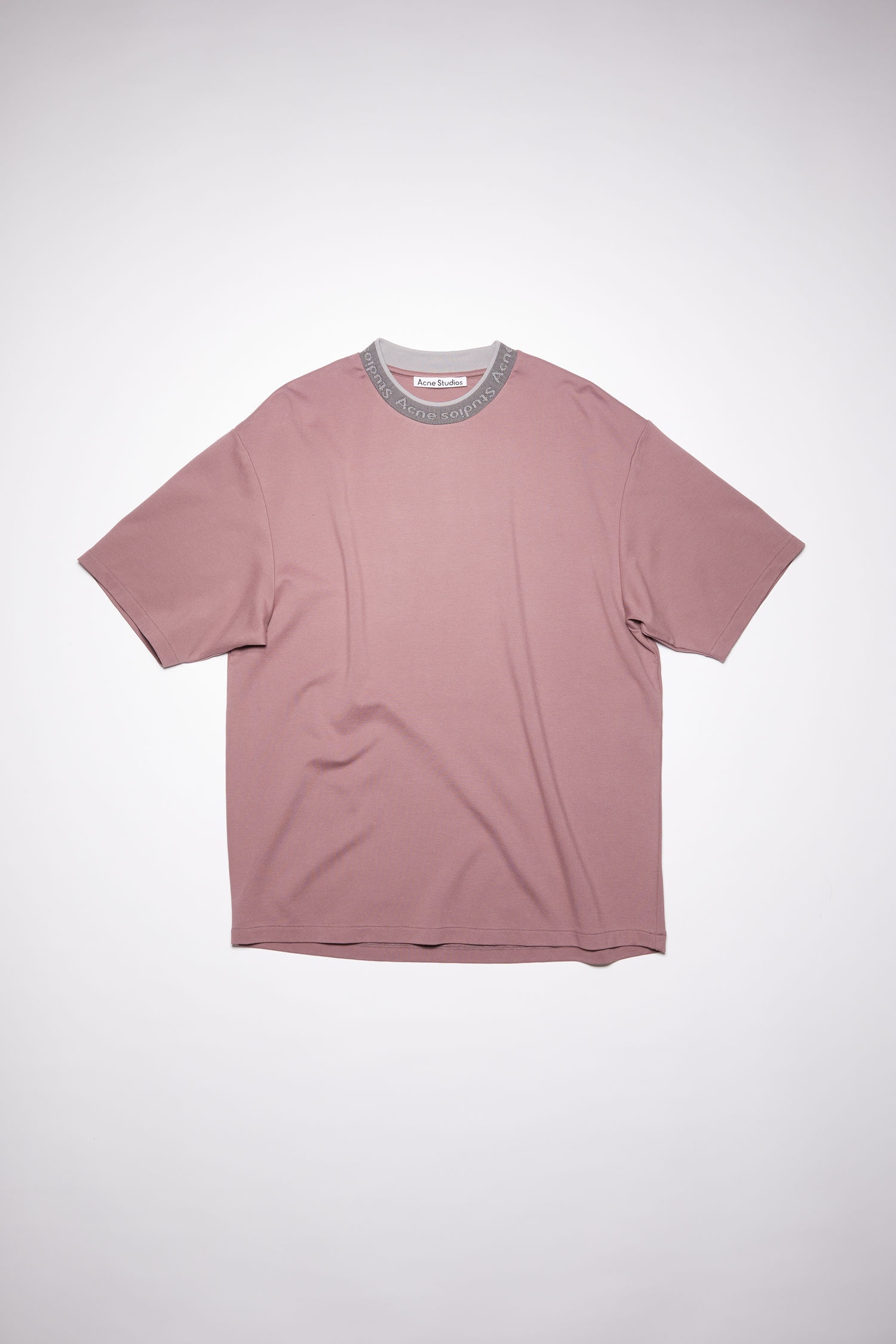 Logo collar t-shirt - Mauve purple - 1