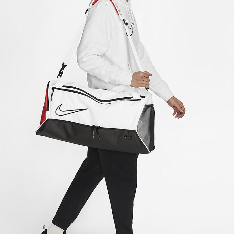 Nike Elite Basketball Duffel Bag 'White Black University Red' BA6163-100 - 7