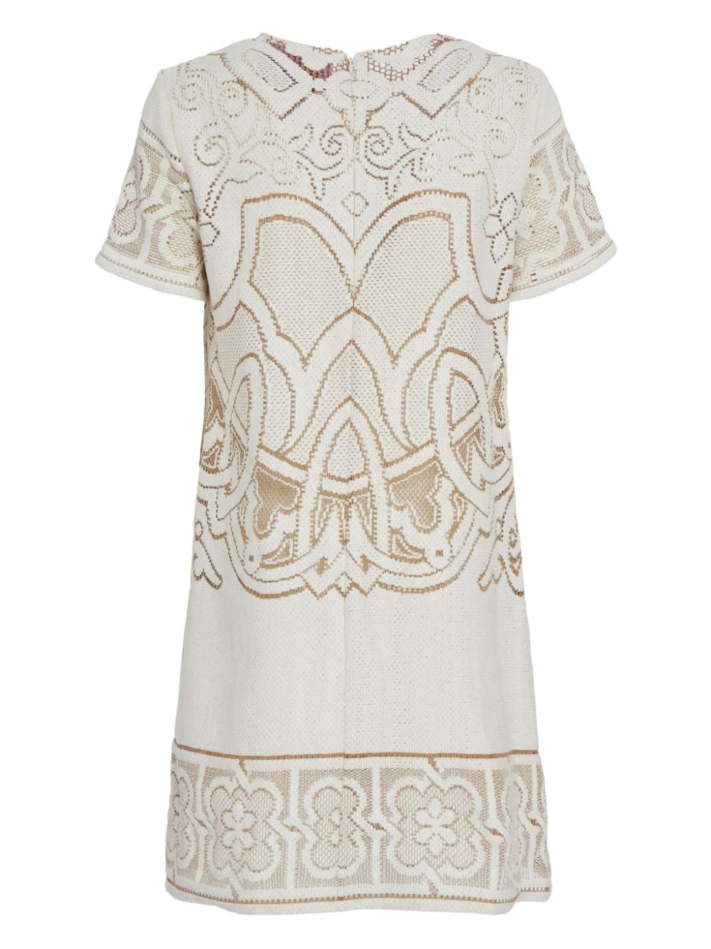 Lacey cotton-blend T-shirt minidress - 5