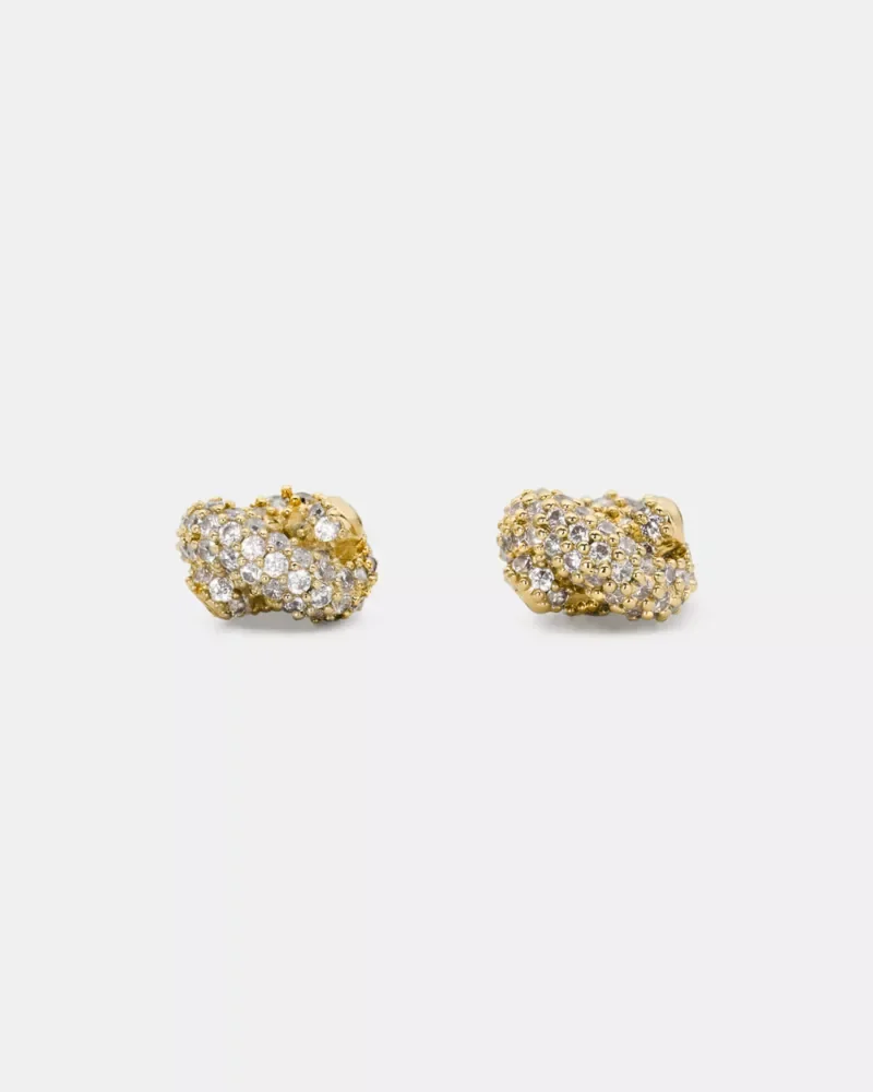 Sailor's Knot Pave Studs - 1