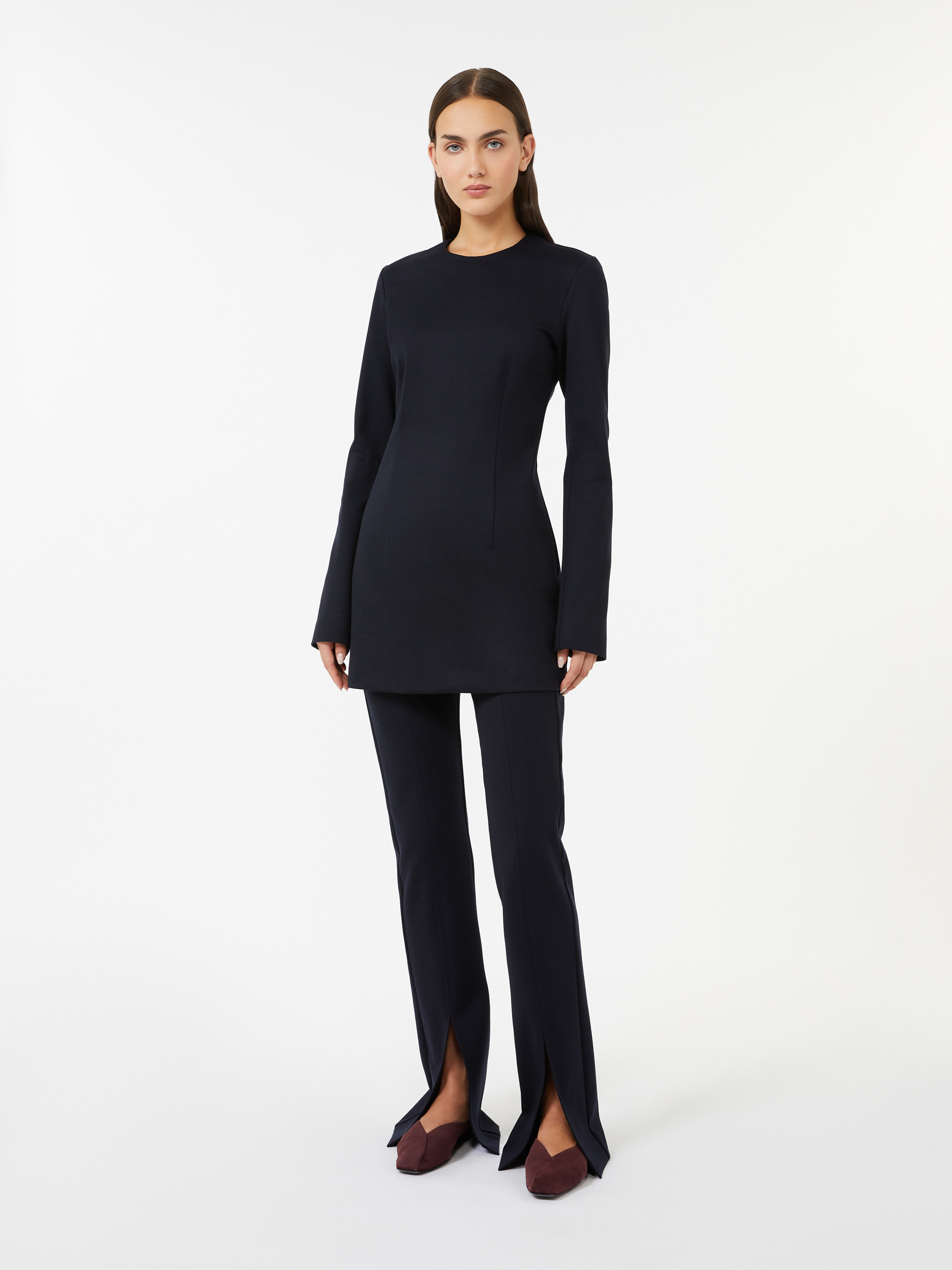 ALPINO Gabardine and jersey dress - 2