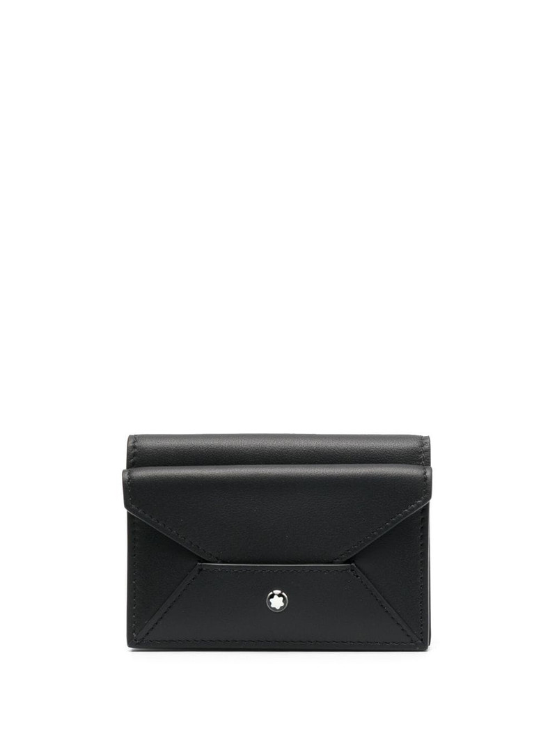 logo-charm leather wallet 1