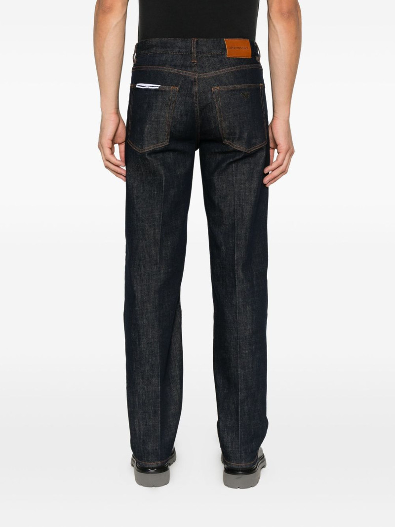 contrast-stitching trousers 4