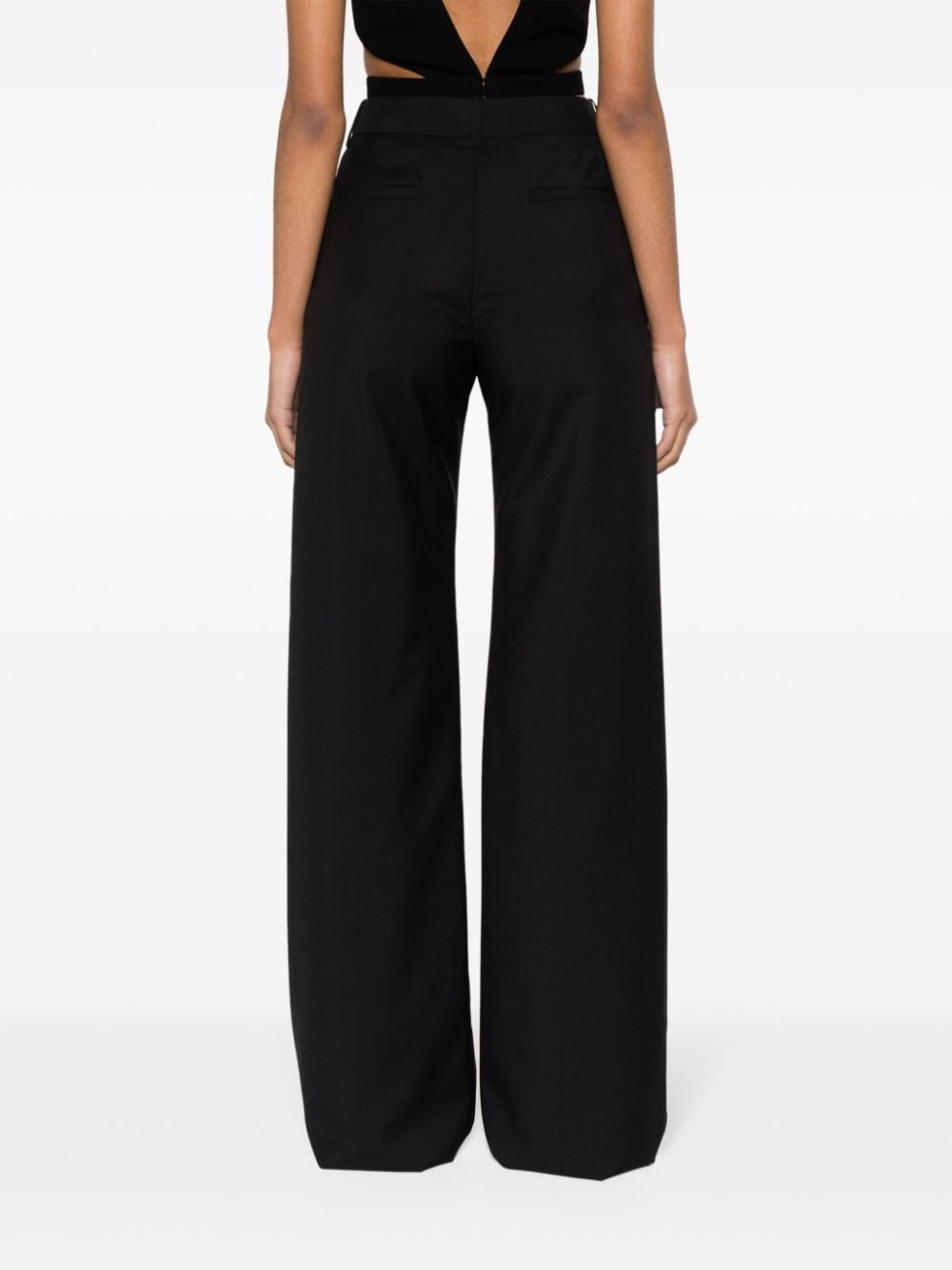 mid-rise tailored trousers - 4