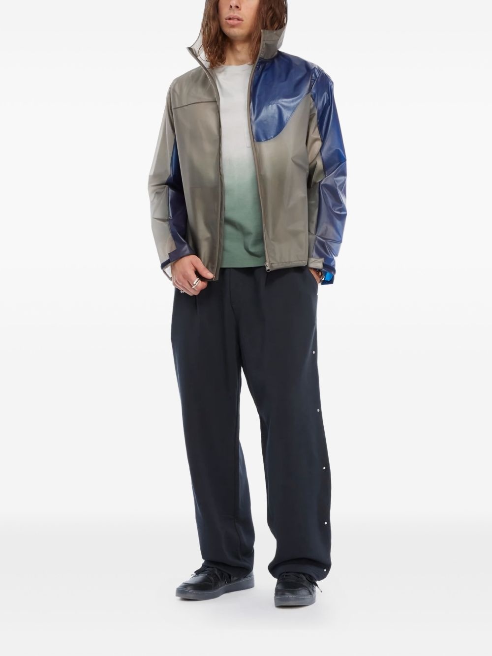 panelled hooded jacket - 2
