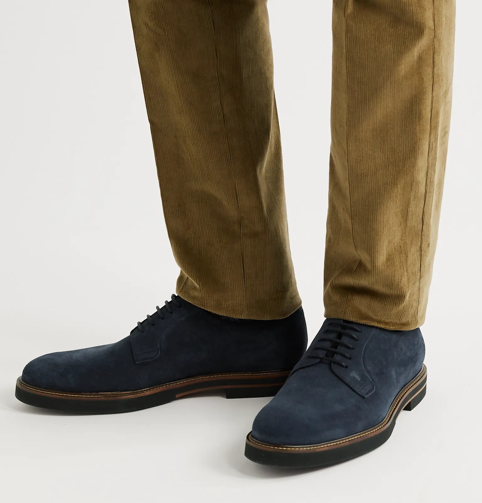 Suede Derby Shoes - 4