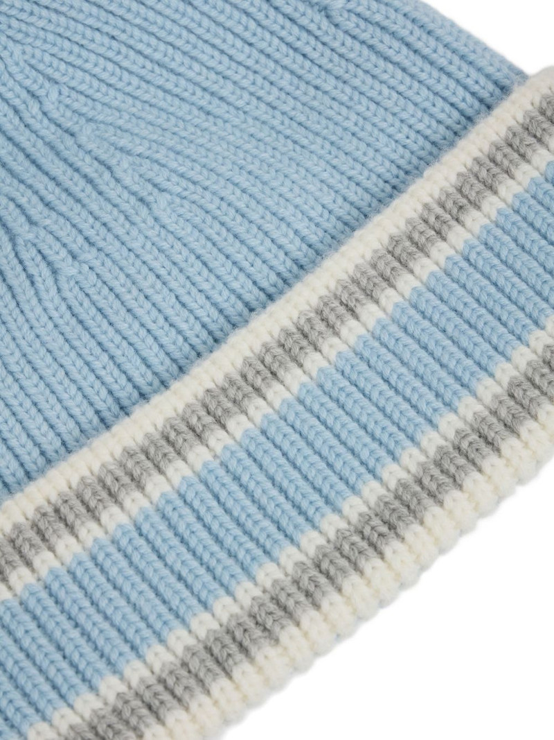 Fusalp pompom-detail beanie hat outlook