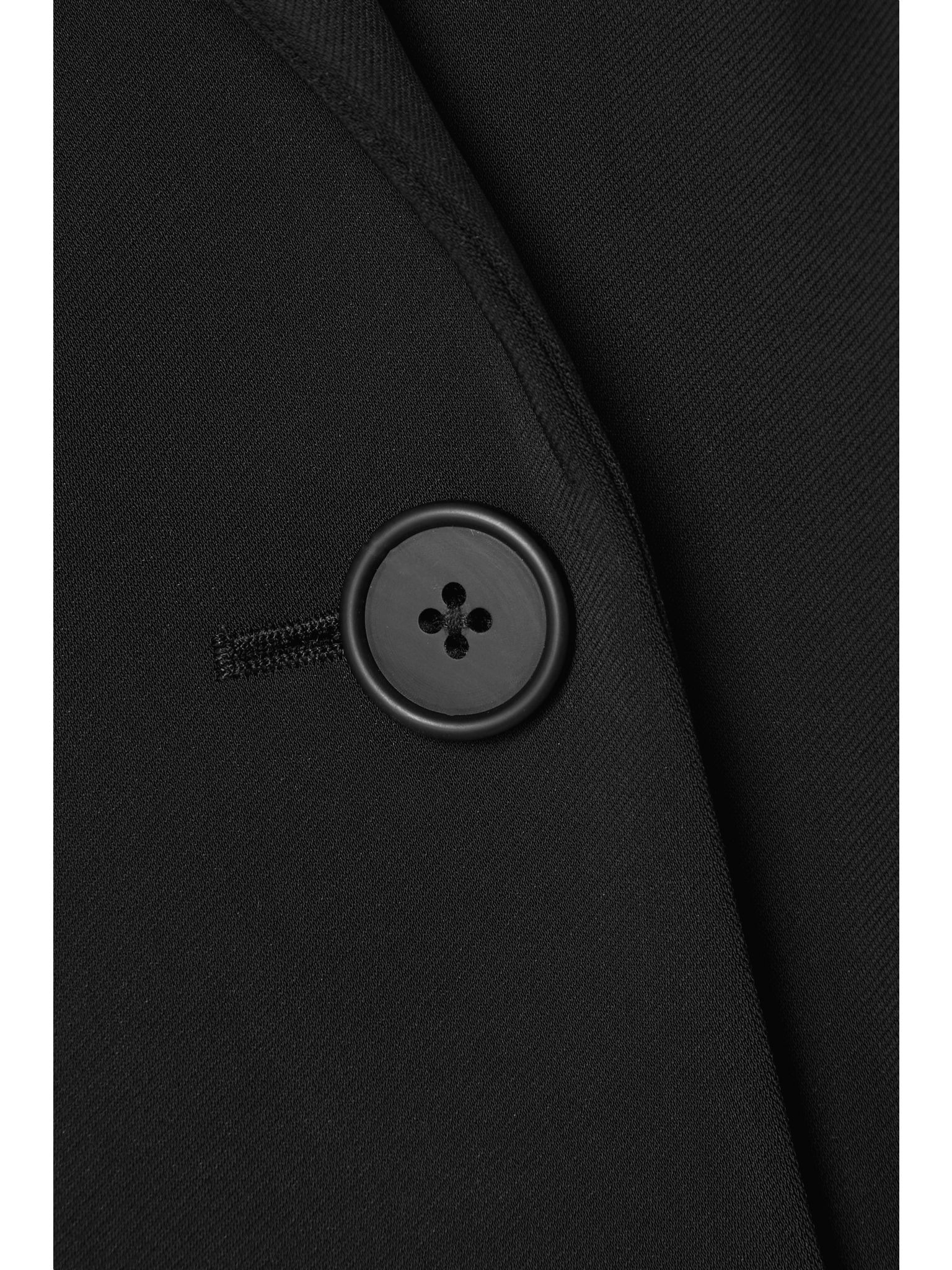 Essentials Tristana double-breasted twill blazer Black - 5