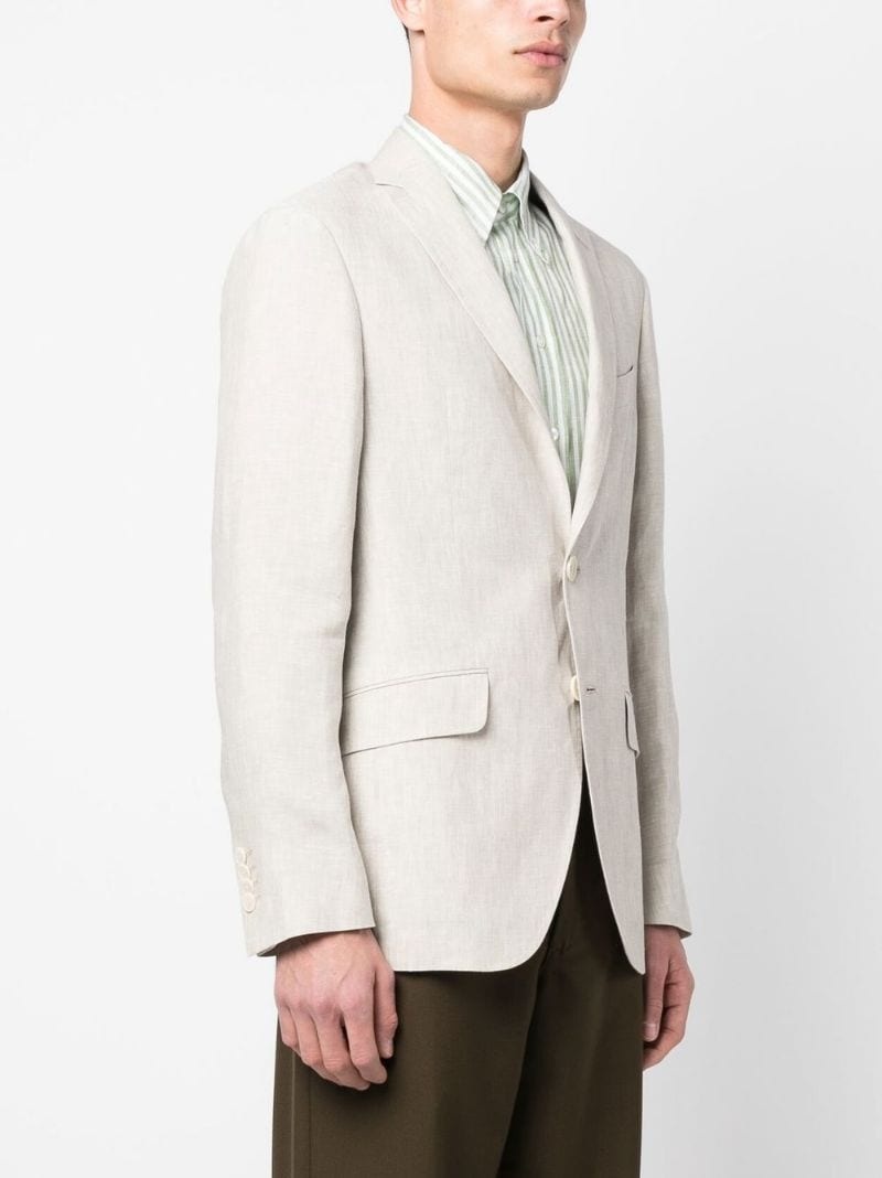 single-breasted tailored blazer - 3