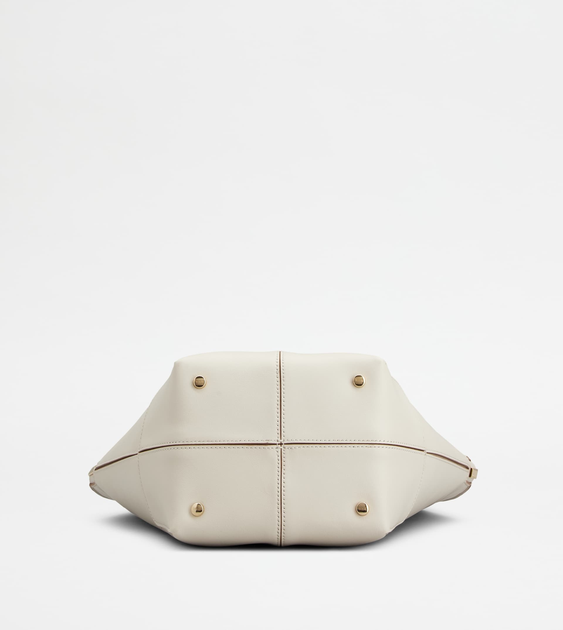 TOD'S DI BAG FOLIO SHOULDER BAG IN LEATHER SMALL - WHITE - 4