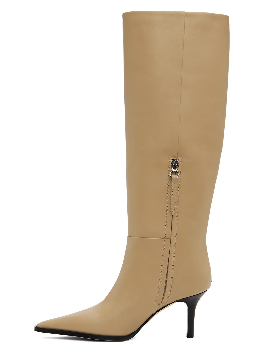 Beige Tula Leather Tall boots - 3