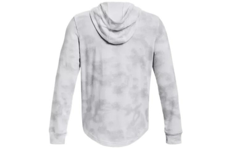 Under Armour Under Armour Rival Terry Hoodie 'White Grey' 1377185-100 outlook