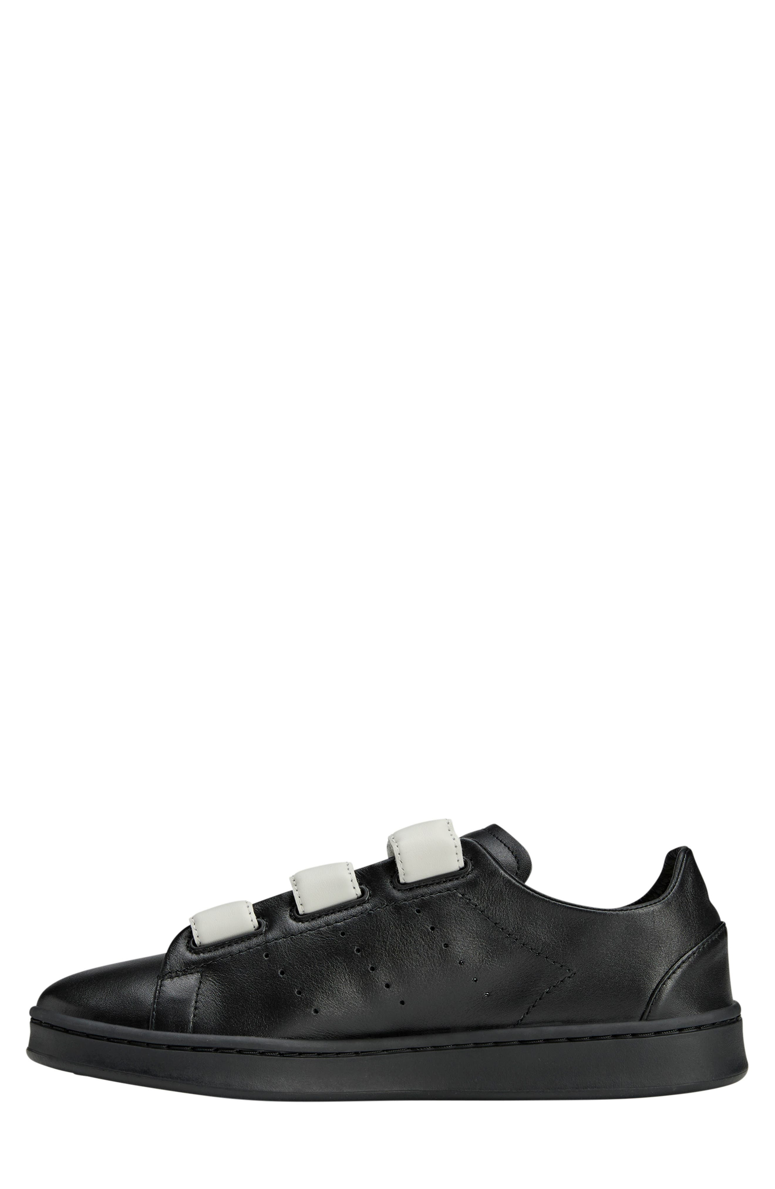 Y-3 Gender Inclusive Stan Smith Sneaker in Black/Black/Orbit Grey at Nordstrom - 6