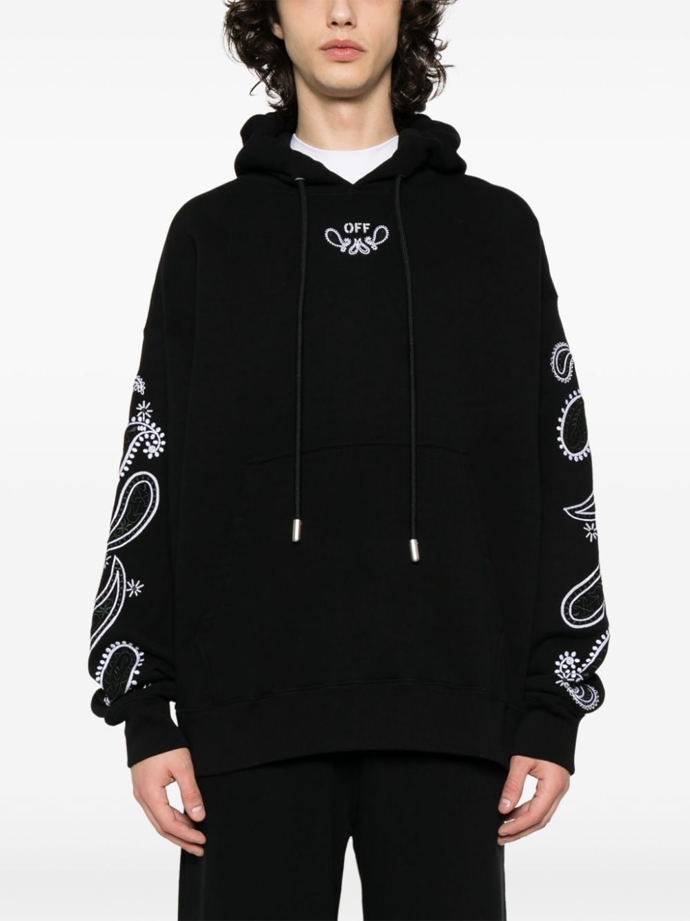 Off-White Bandana Arrows-embroidered hoodie | REVERSIBLE