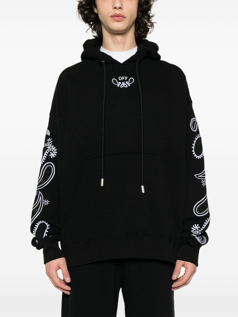 Bandana Arrows-embroidered hoodie 3