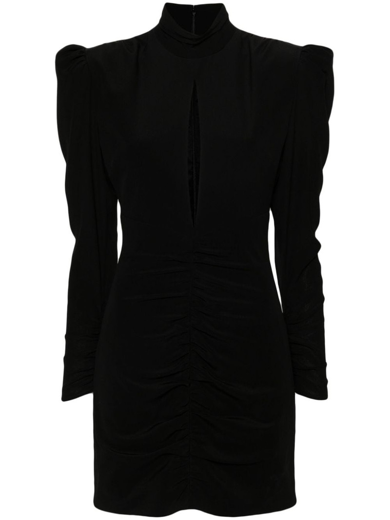 cut-out silk minidress 1