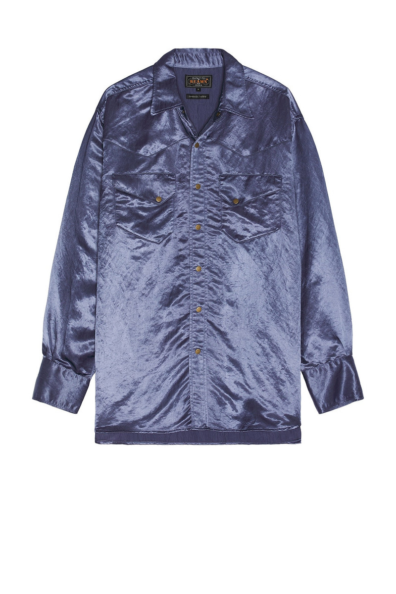 Western Shirt Broken Nylon Satin 1