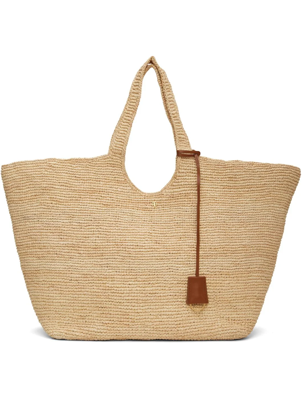 Beige Lili Raffia Tote - 1