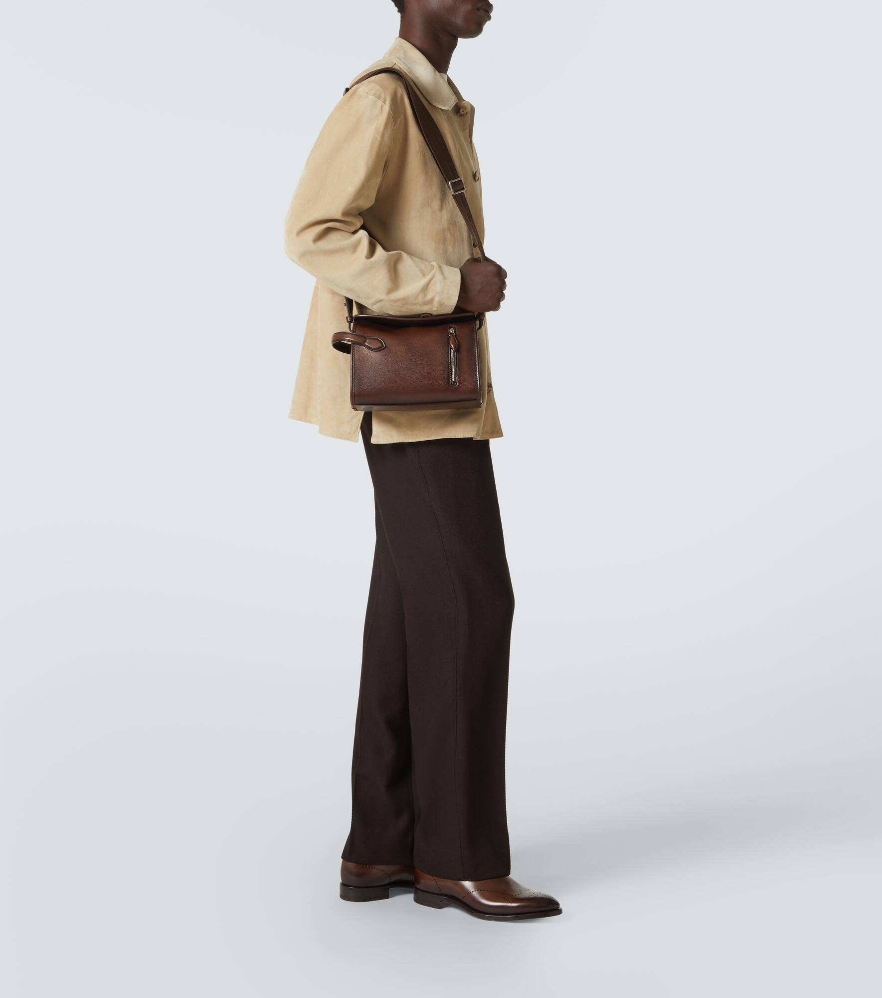 Morning On Strap leather messenger bag - 7