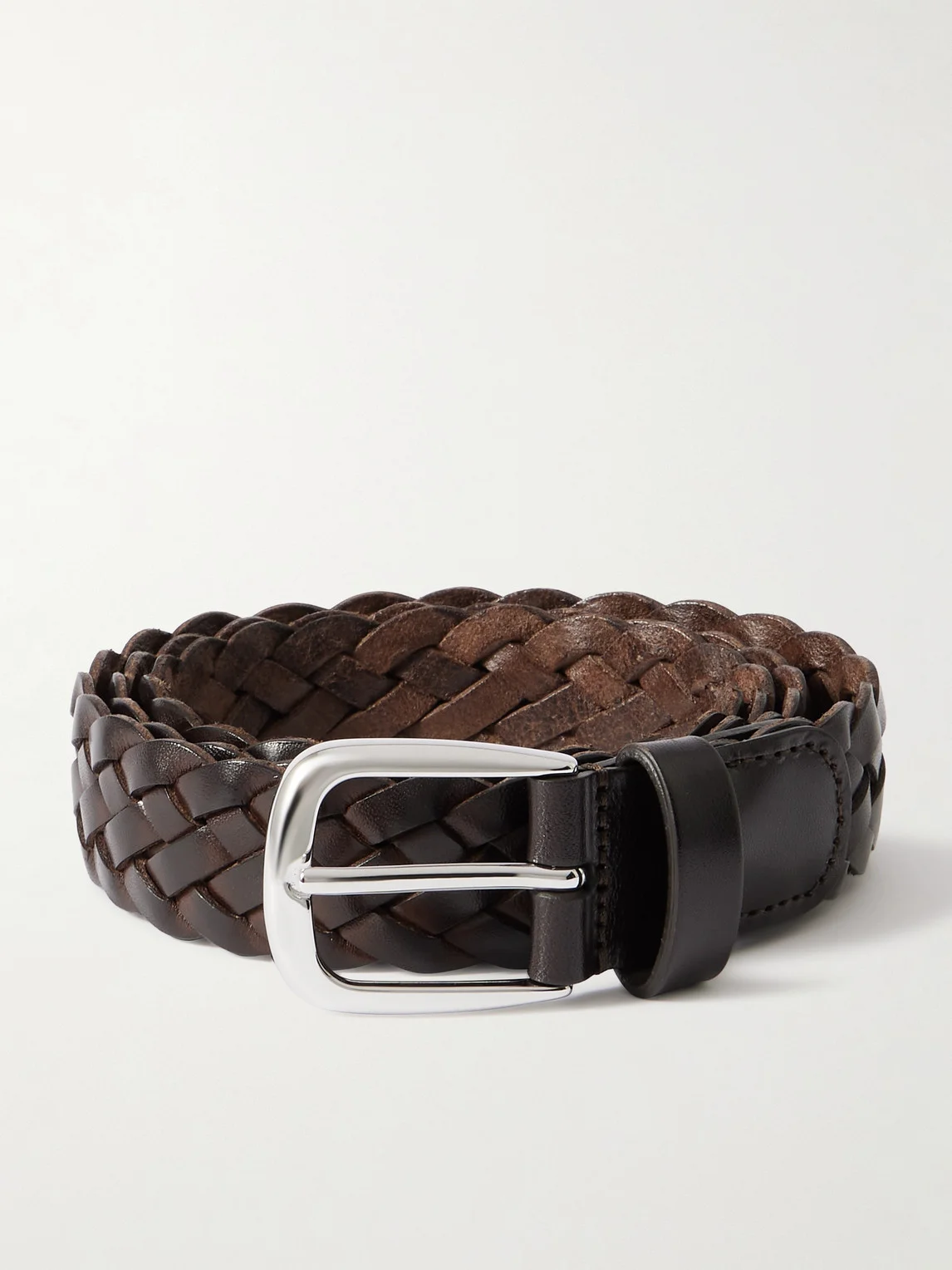 3cm Woven Leather Belt - 1