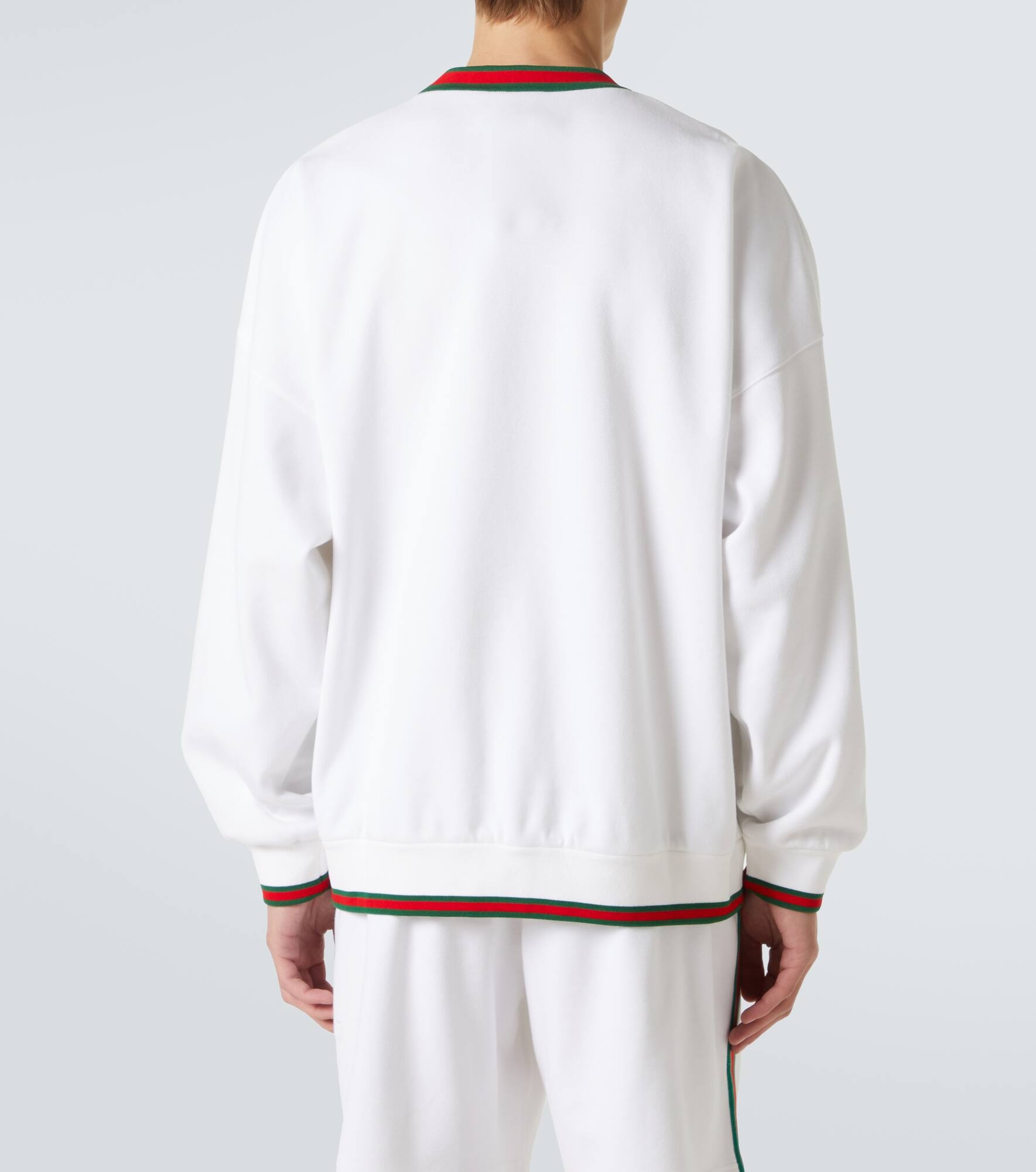 Logo cotton-blend sweatshirt - 4