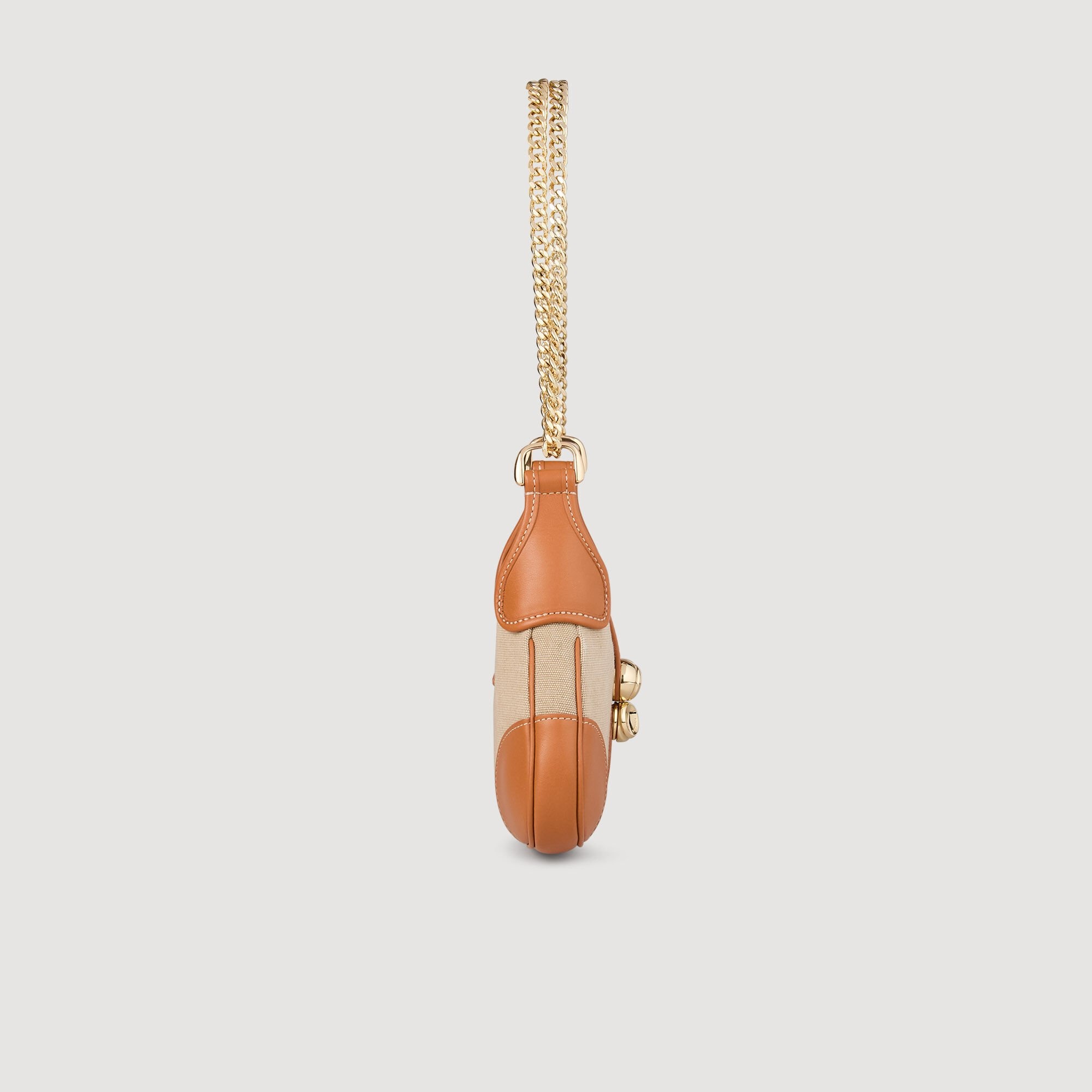 JANET CANVAS AND LEATHER BAG - 5