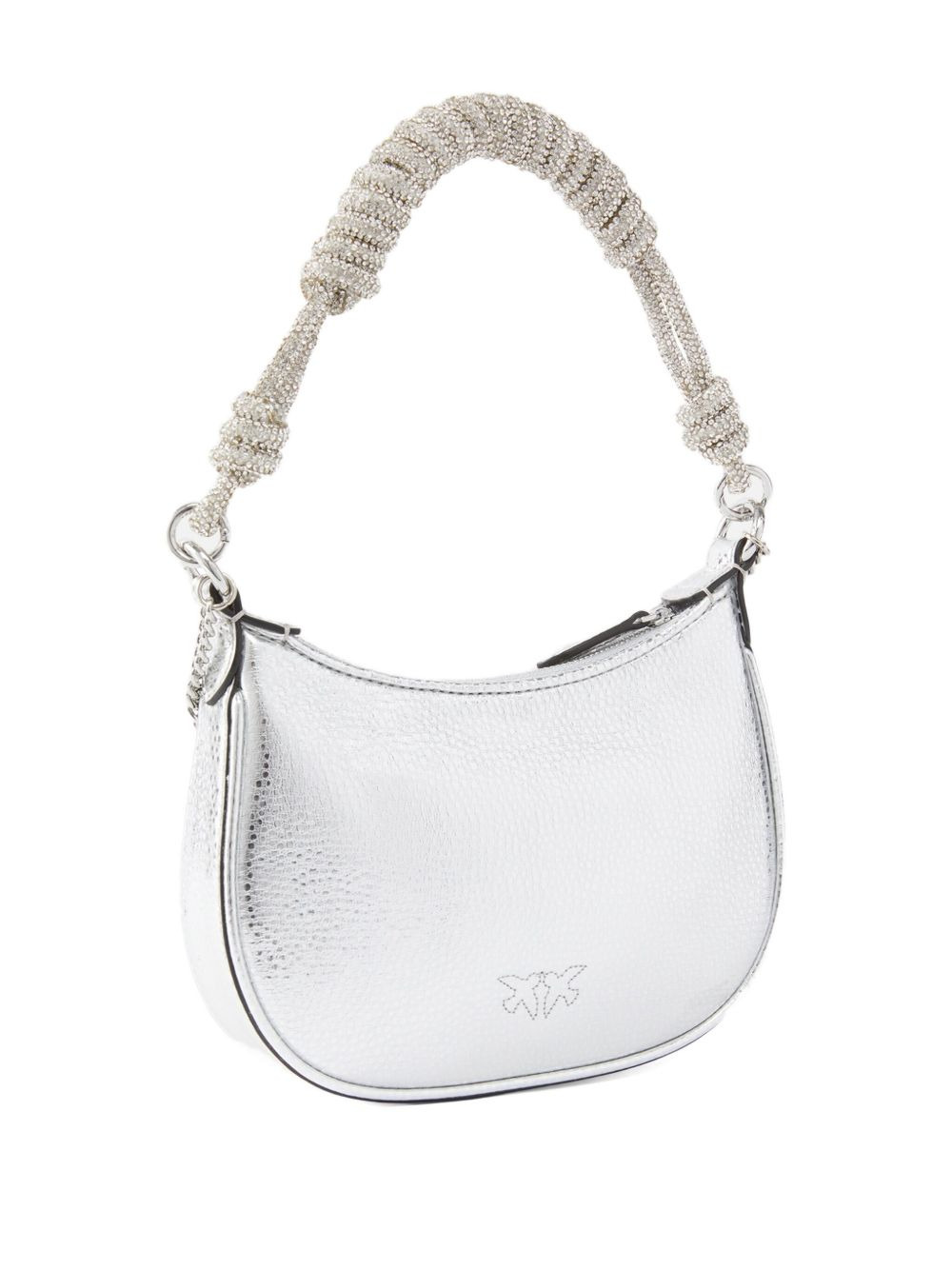 metallic leather shoulder bag - 2