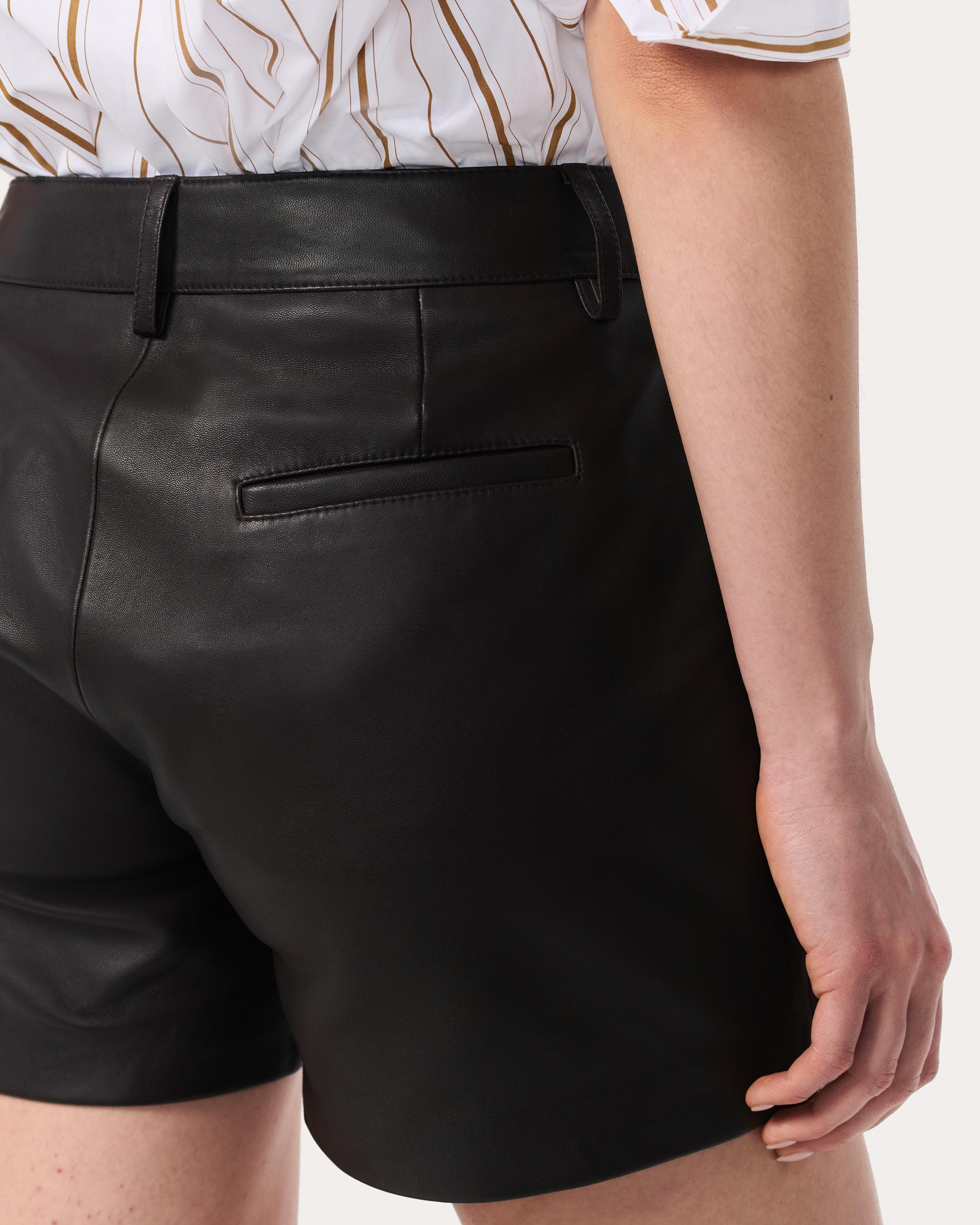 Aria Leather Shorts - 5