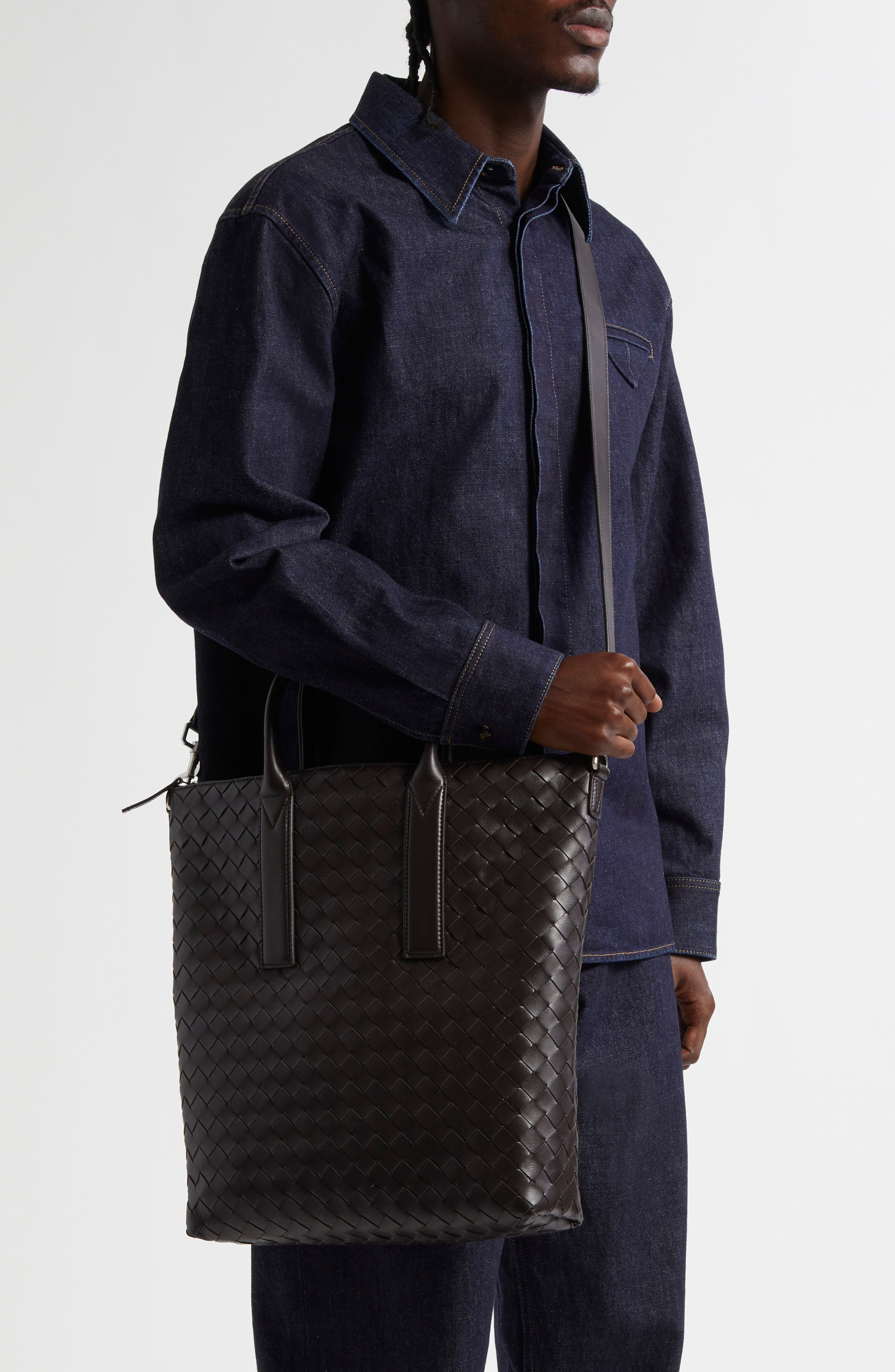 Bottega Veneta Classic Intrecciato North/South Crossbody Bag in Fondant at Nordstrom - 2