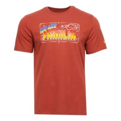 Nike Sportswear Somos Familia Short-Sleeve T-Shirt 'Redstone' DX6250-670 - 1