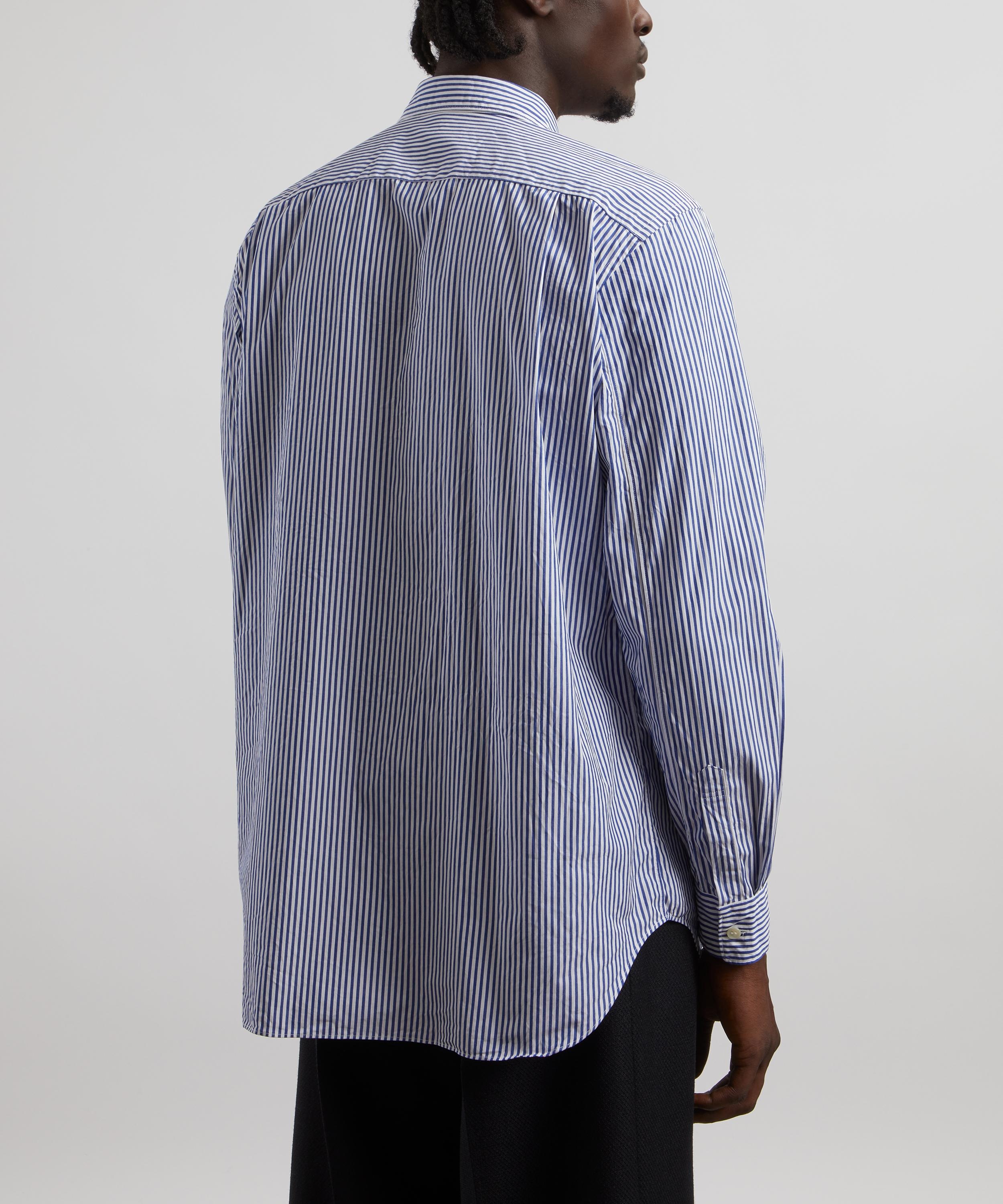 Blue Striped Black Heart Shirt - 4