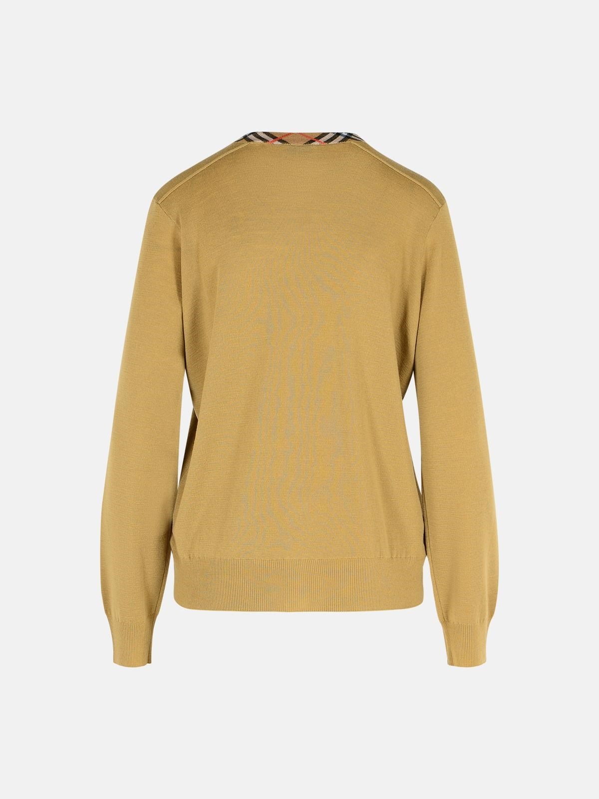 BEIGE WOOL SWEATER - 3