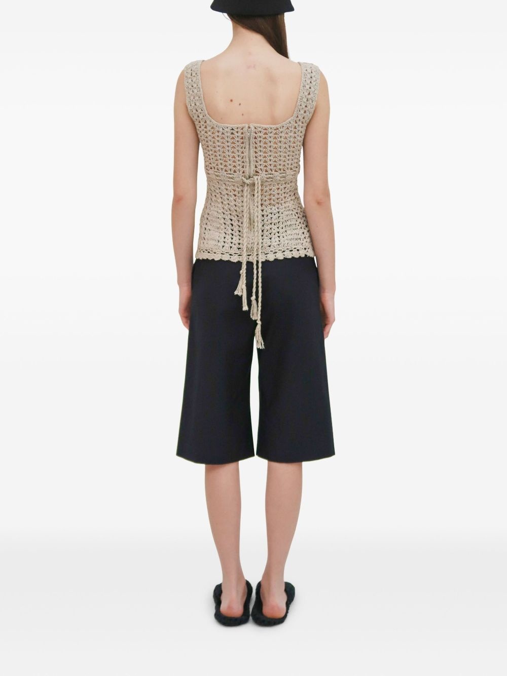 wide-leg bermuda shorts - 5