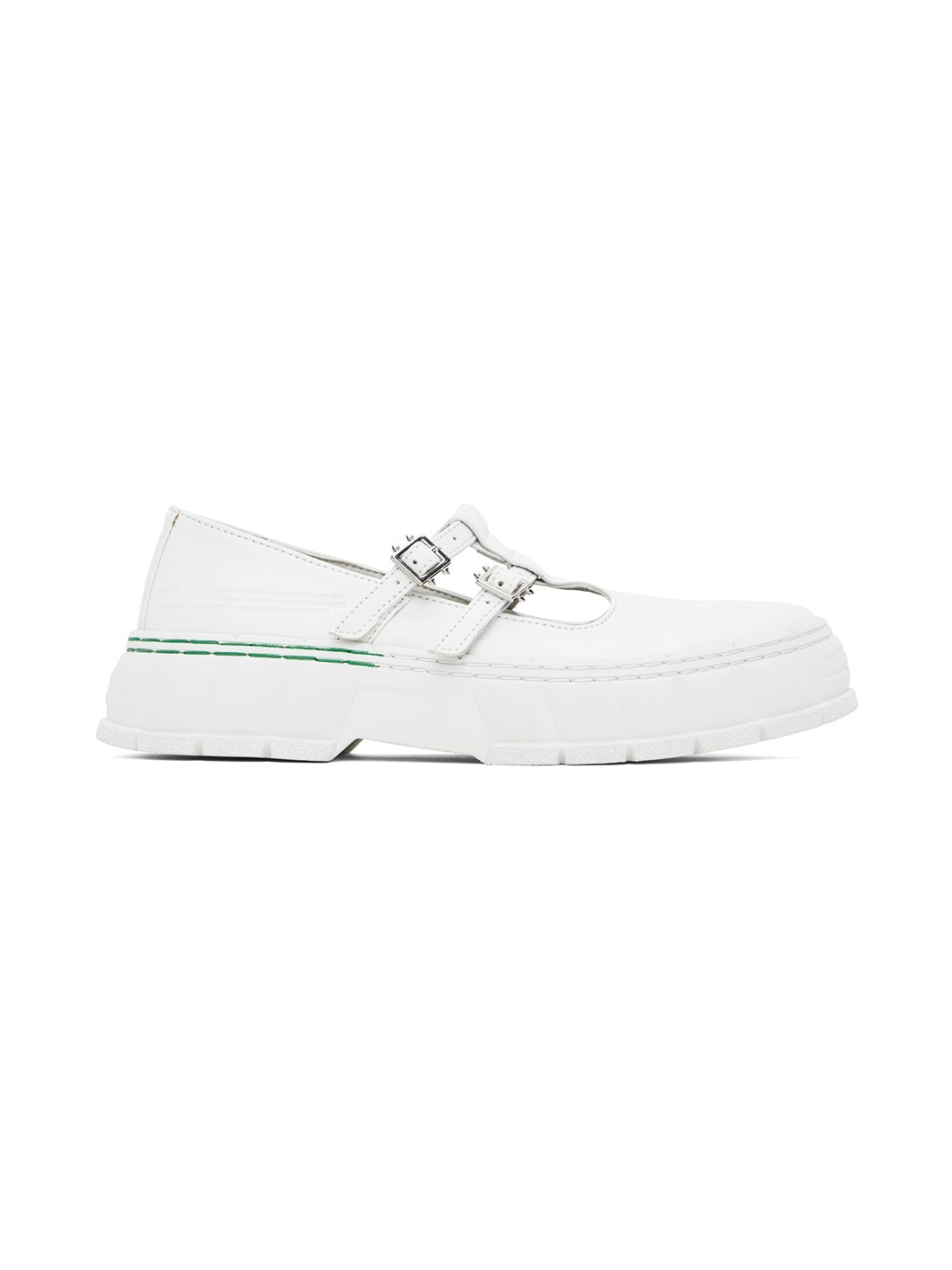 White 2001 Apple Mary Jane Loafers - 1