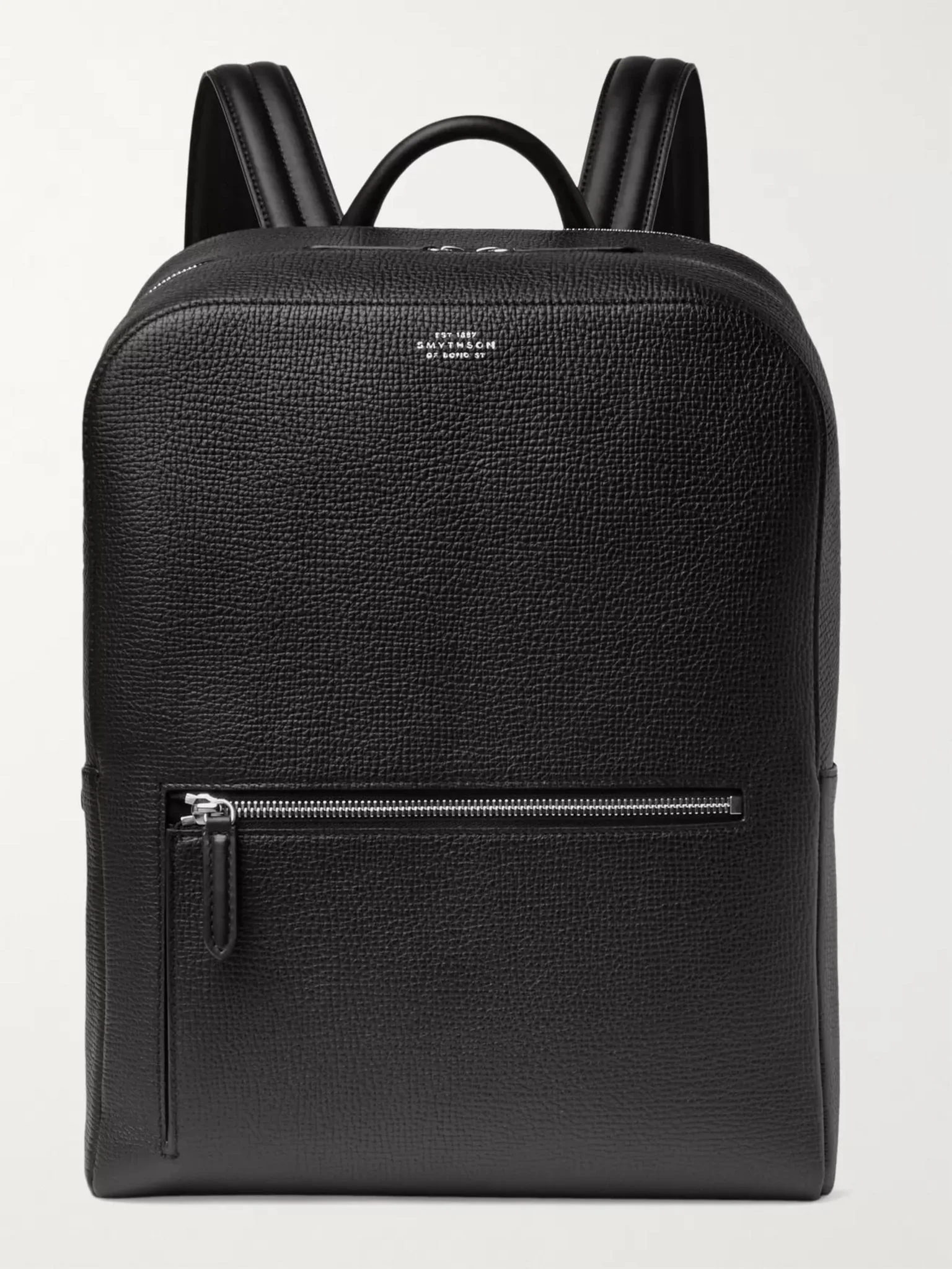 Ludlow Full-Grain Leather Backpack Black - 1