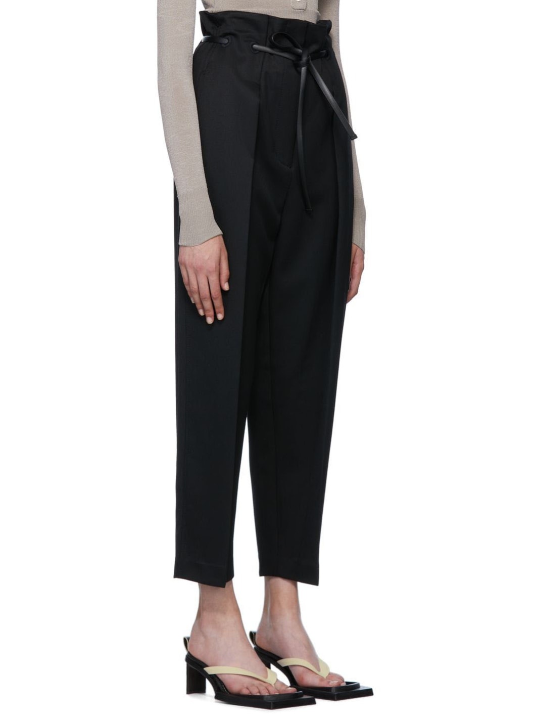 Black Origami Trousers - 2