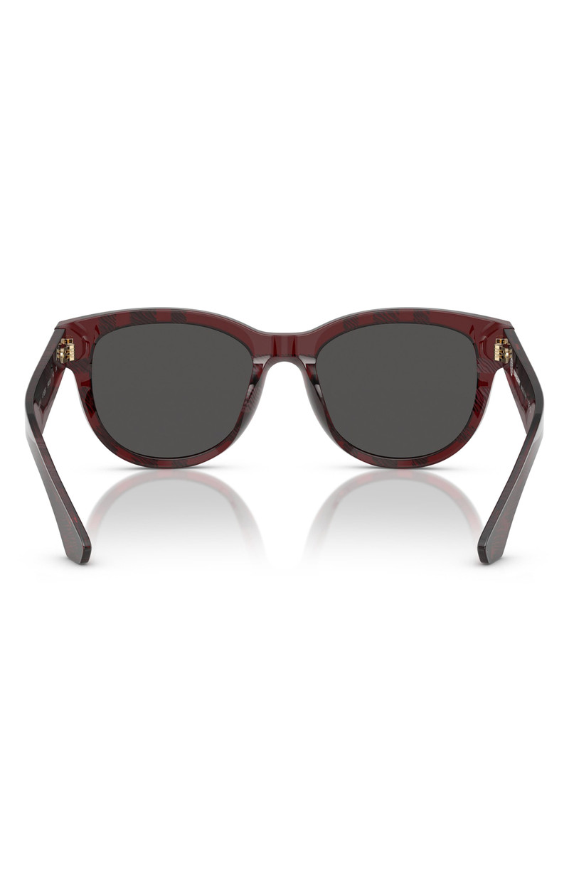 burberry 54mm Round Sunglasses in Matte Red 5