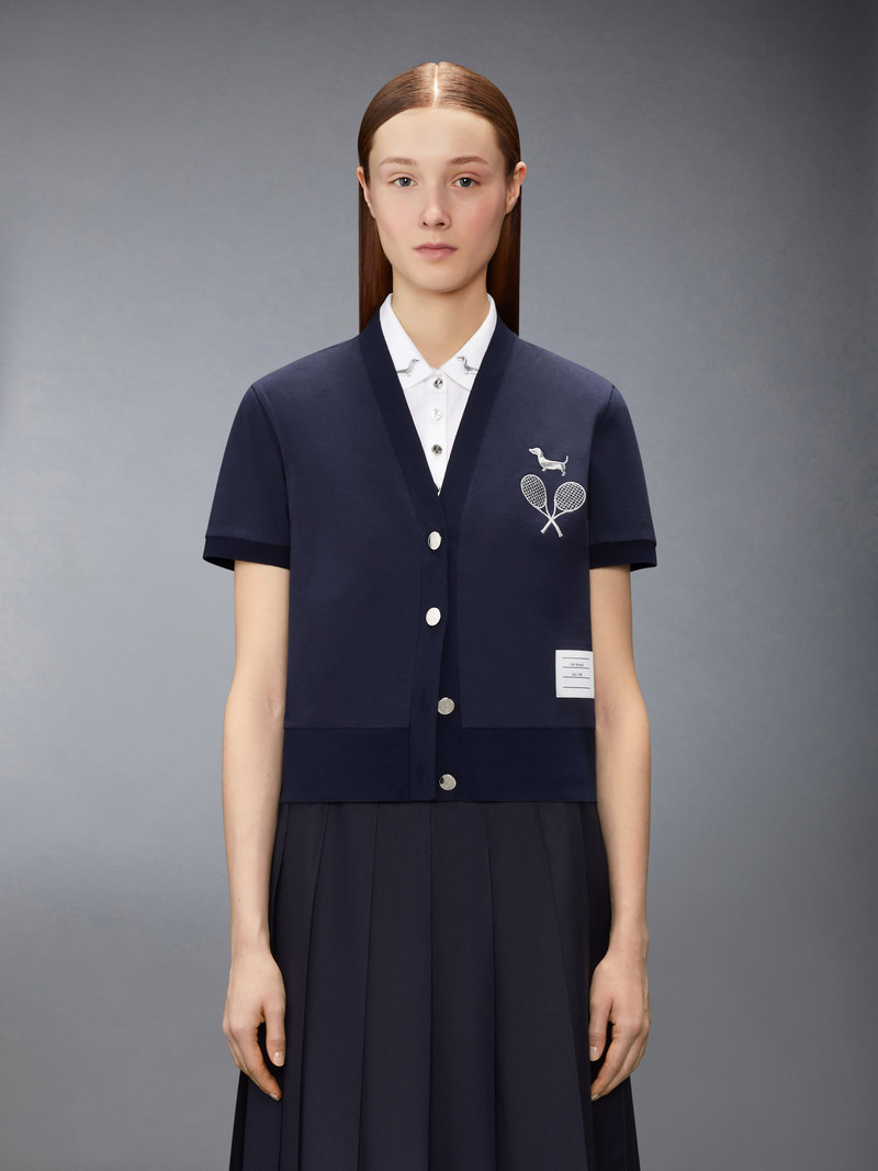 Thom Browne JERSEY EMBROIDERY CARDIGAN outlook