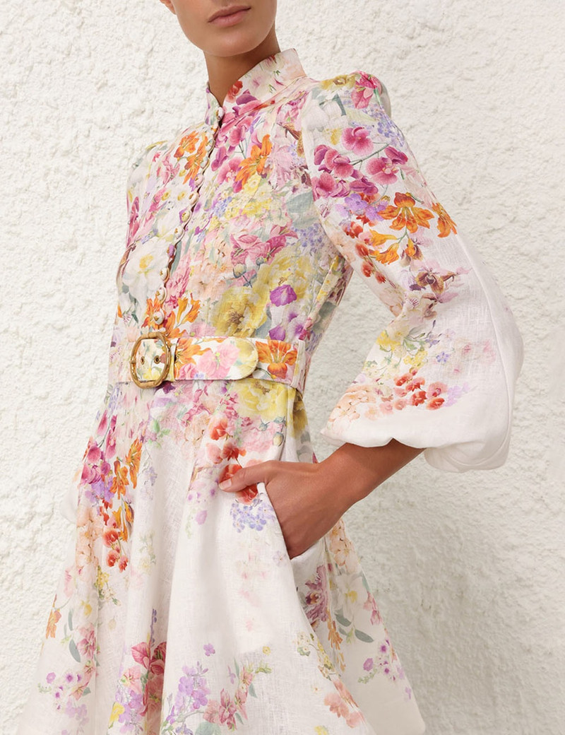 NATURA BUTTONED MINI DRESS 5