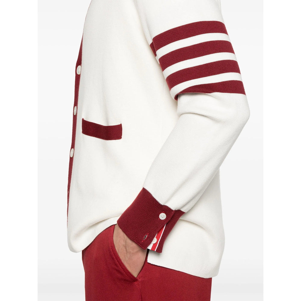 Thom Browne White Sweaters & Knitwear - Cardigans Men - 4