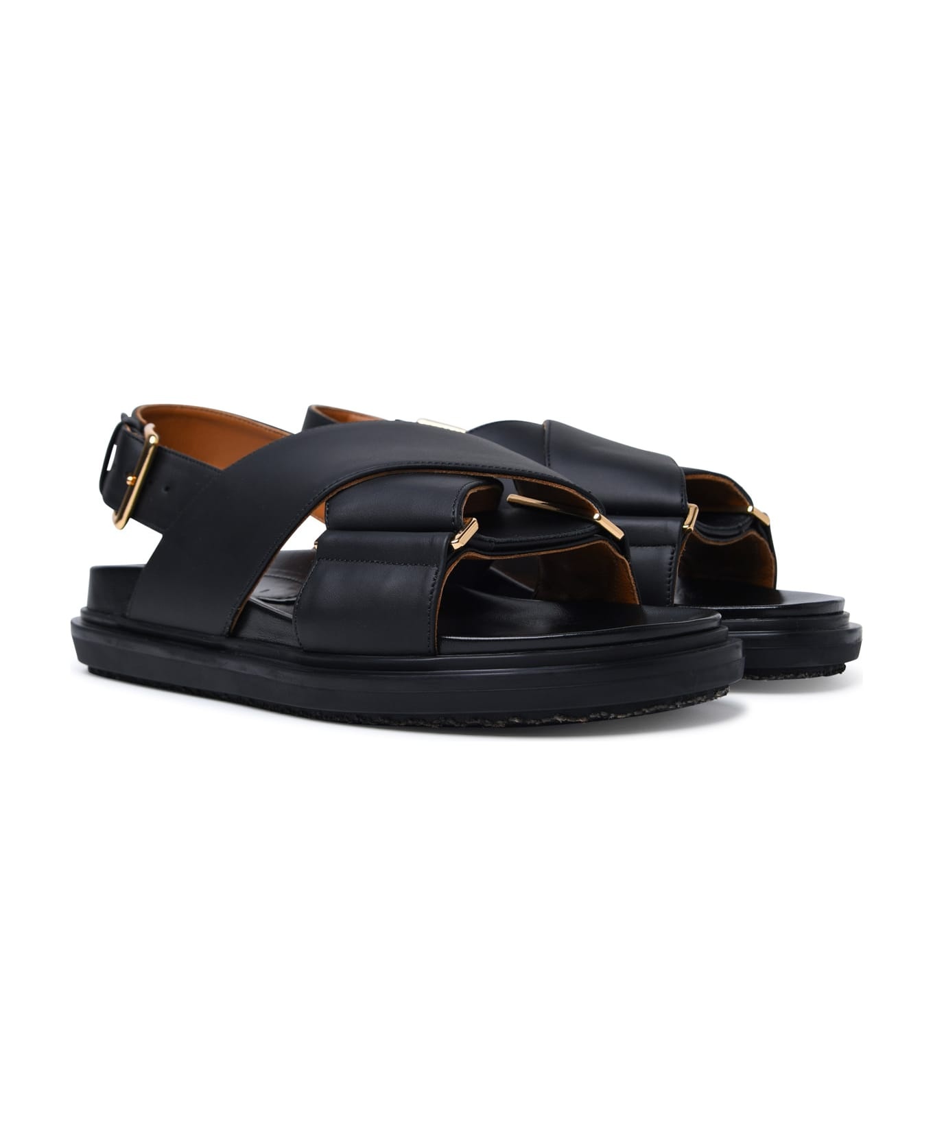 'fussbett' Black Calf Leather Sandals - 2