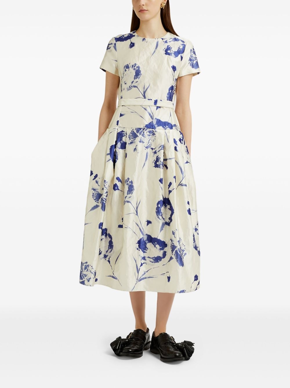 floral-print tea dress - 2
