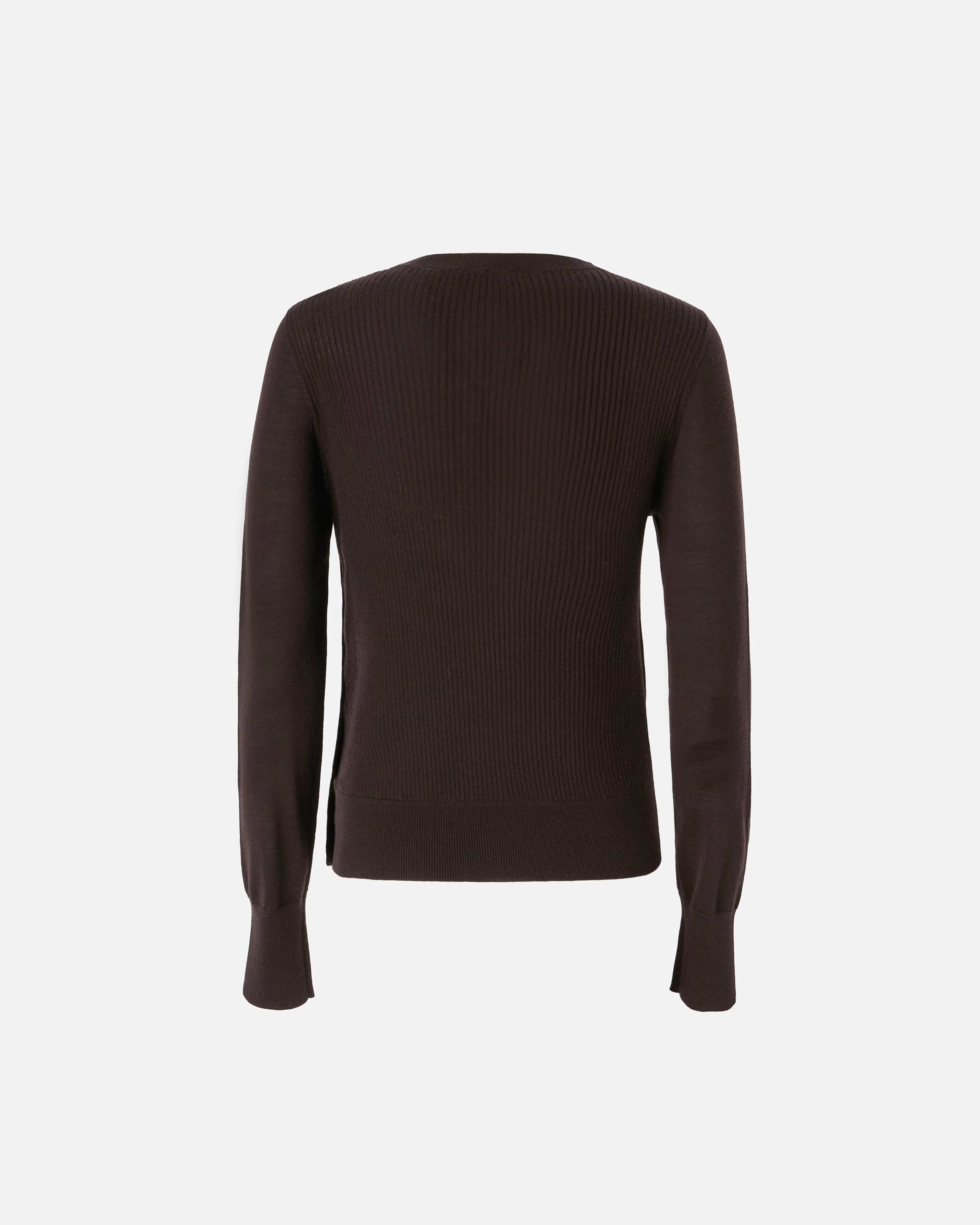WOOL SWEATER WITH SIDE BUTTONS - 6