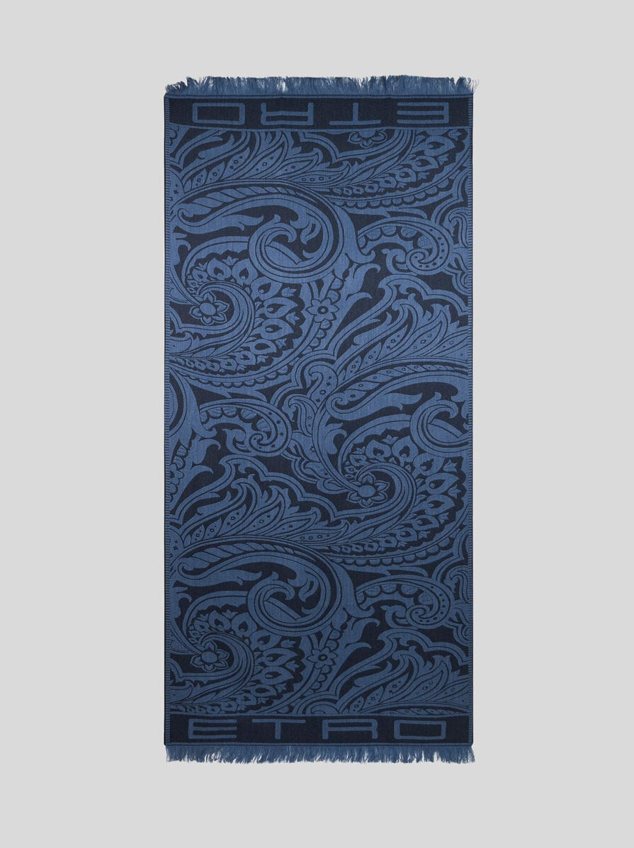PRINTED WOOL- AND SILK-BLEND SCARF - 2