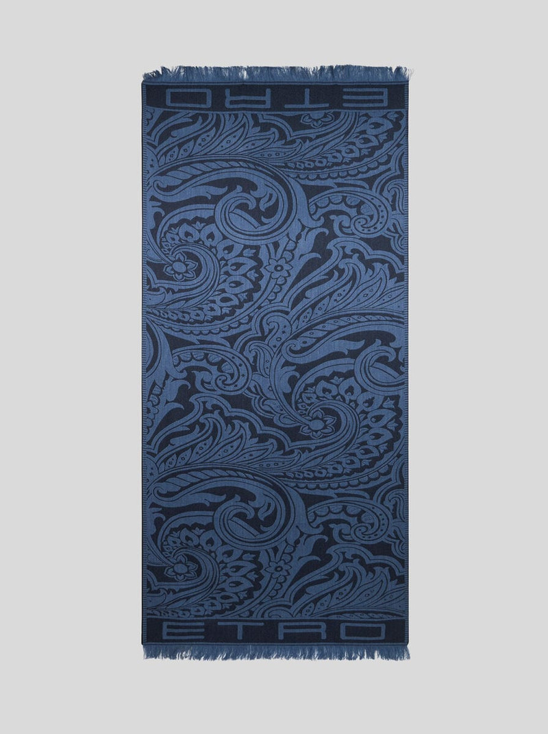 Etro PRINTED WOOL- AND SILK-BLEND SCARF outlook
