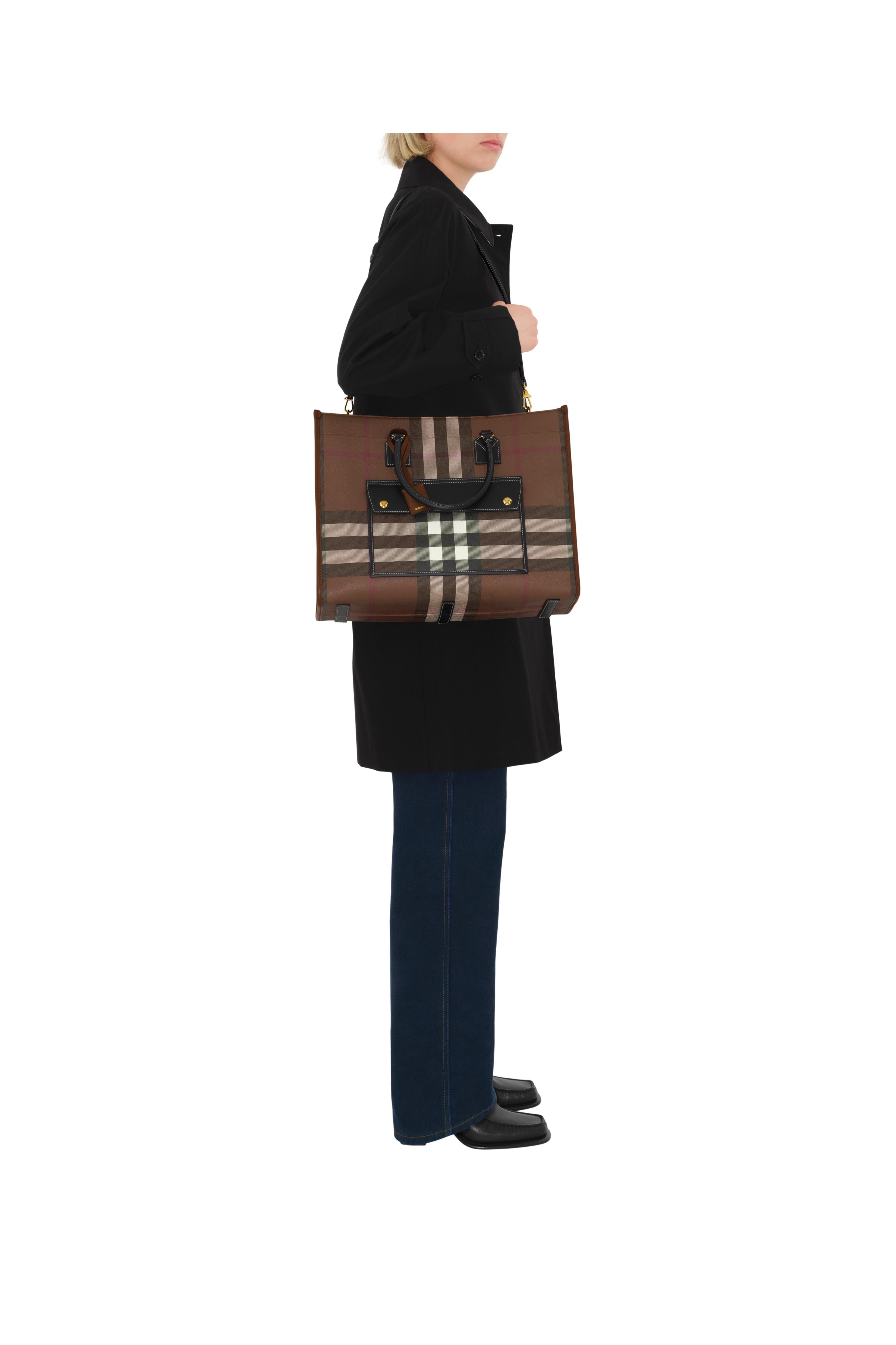 burberry Medium Freya Tote in Dark Birch Brown at Nordstrom - 4